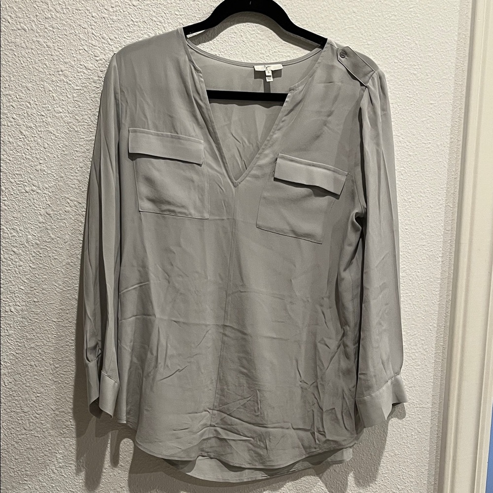 Joie Gray Women's silk blouse